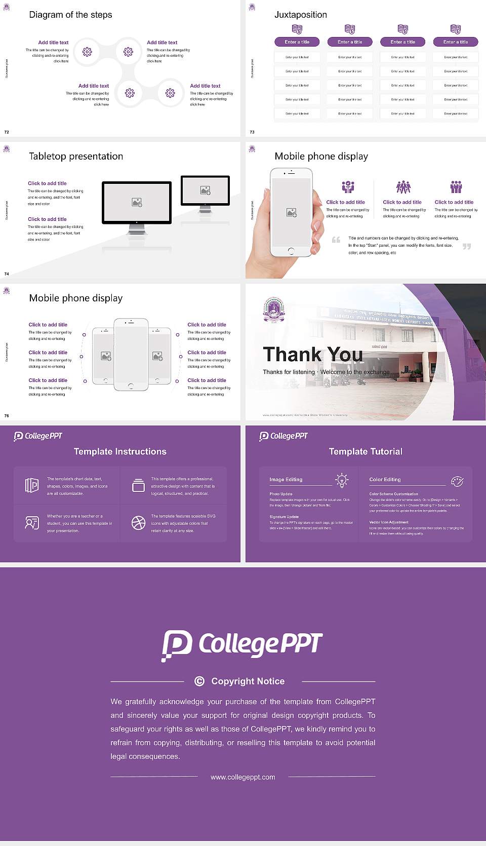 Karnataka State Women’s University Competition/Entrepreneurship Contest PPT Template16:9 ratio PPT effect preview image9