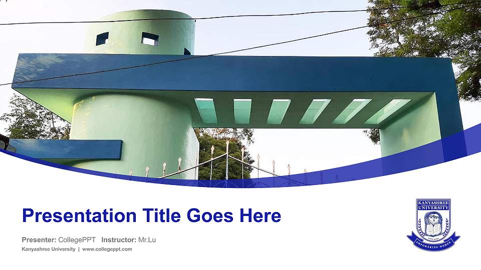 Kanyashree University Course/Courseware Creation PPT Template16:9 ratio PPT effect preview image