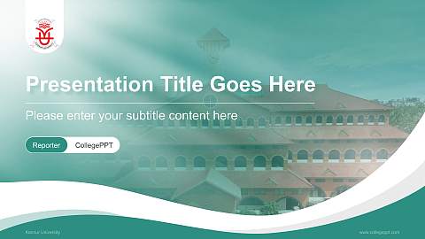 Kannur University Lecture Sharing and Networking Event PPT Template