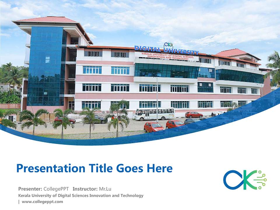 Kerala University of Digital Sciences Innovation and Technology Course/Courseware Creation PPT Template4:3 ratio PPT effect preview image5