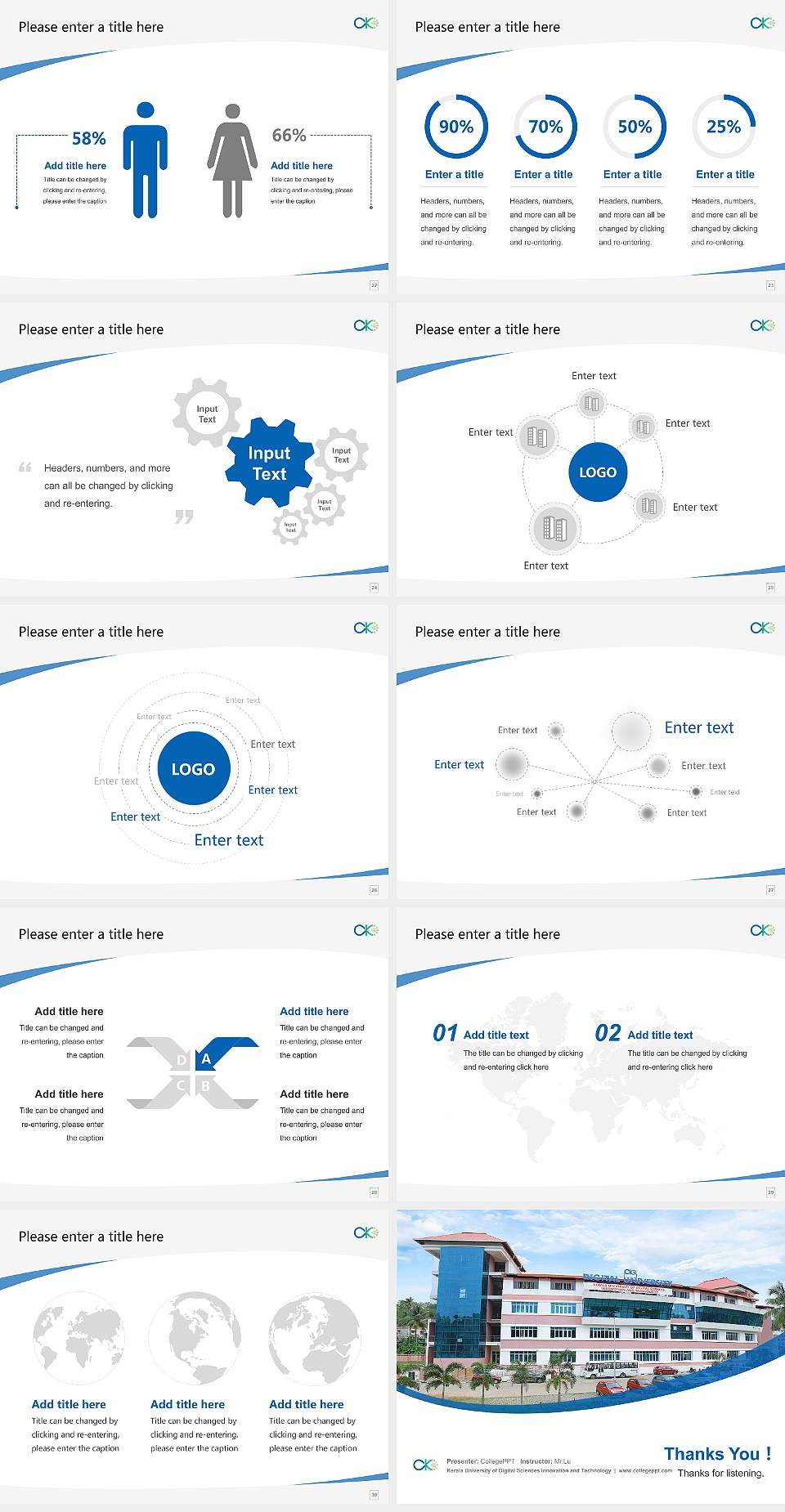 Kerala University of Digital Sciences Innovation and Technology Course/Courseware Creation PPT Template4:3 ratio PPT effect preview image4