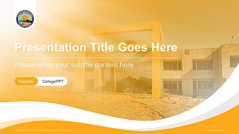 Krantiguru Shyamji Krishna Verma Kachchh University Lecture Sharing and Networking Event PPT Template