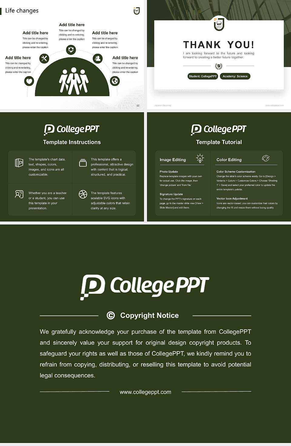 Jeppiaar University National Scholarship Defense PPT Template4:3 ratio PPT effect preview image4