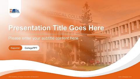 JSS Academy of Higher Education & Research Lecture Sharing and Networking Event PPT Template