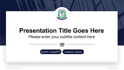 Khongnangthaba University National Scholarship Defense PPT Template