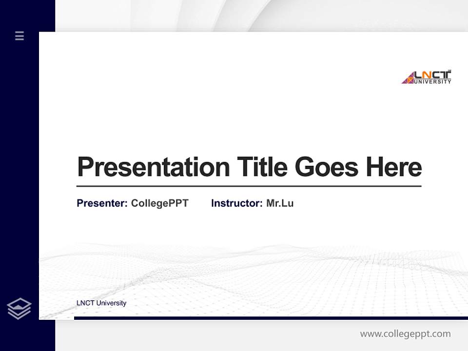 LNCT University Thesis Proposal/Graduation Defense PPT Template4:3 ratio PPT effect preview image5