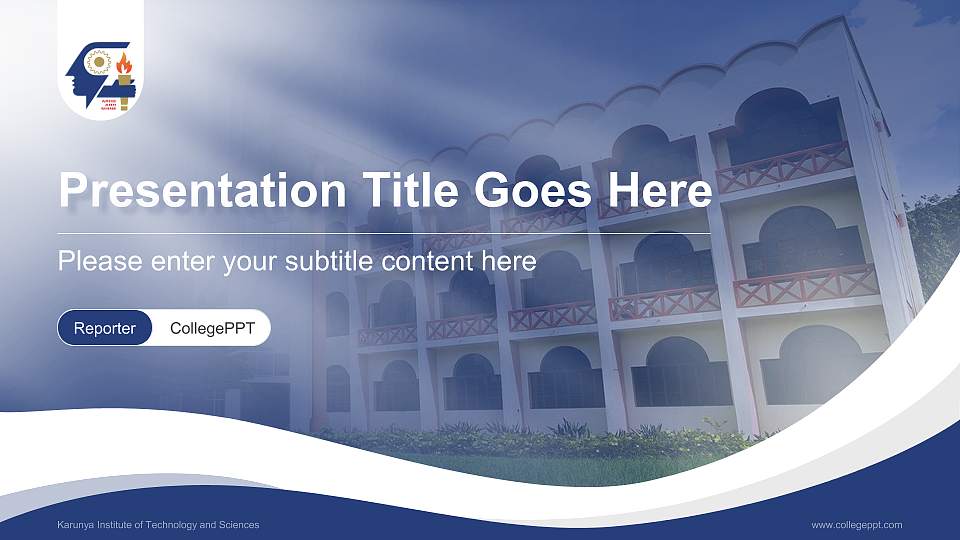 Karunya Institute of Technology and Sciences Lecture Sharing and Networking Event PPT Template16:9 ratio PPT effect preview image