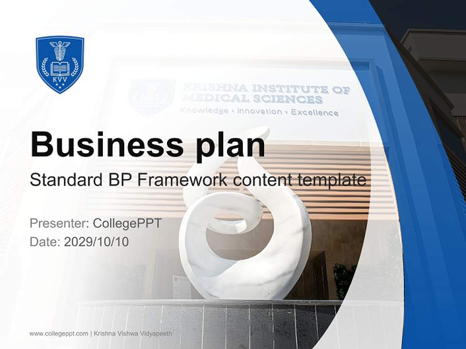 Krishna Vishwa Vidyapeeth Competition/Entrepreneurship Contest PPT Template4:3 ratio PPT effect preview image9