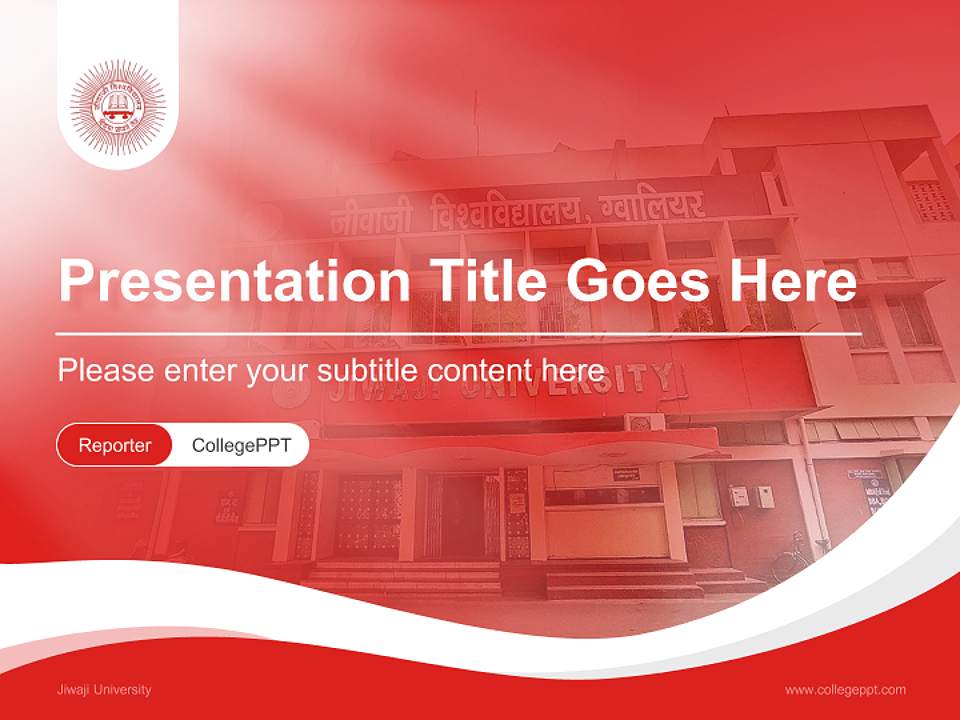 Jiwaji University Lecture Sharing and Networking Event PPT Template4:3 ratio PPT effect preview image4