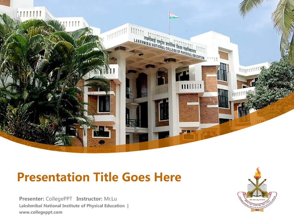 Lakshmibai National Institute of Physical Education Course/Courseware Creation PPT Template4:3 ratio PPT effect preview image5