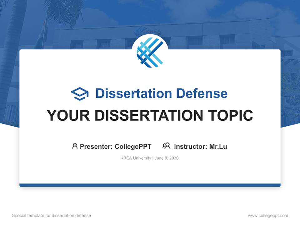 KREA University Graduation Thesis Defense PPT Template4:3 ratio PPT effect preview image7