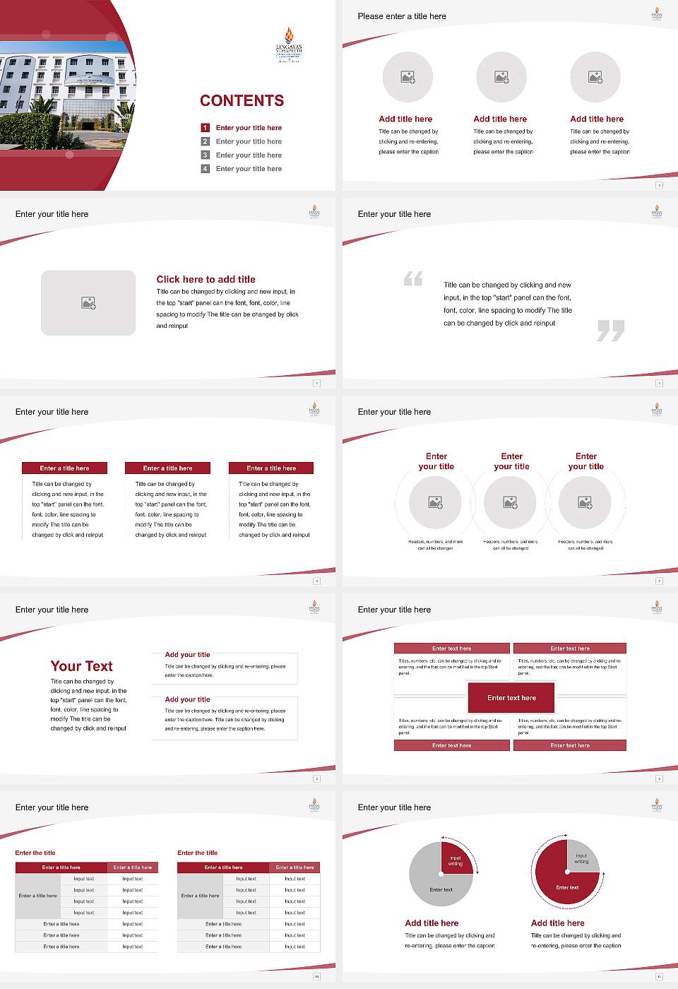 Lingaya ‘s Vidyapeeth Course/Courseware Creation PPT Template16:9 ratio PPT effect preview image2