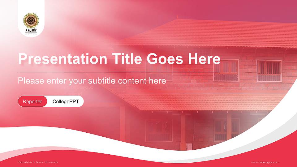 Karnataka Folklore University Lecture Sharing and Networking Event PPT Template16:9 ratio PPT effect preview image