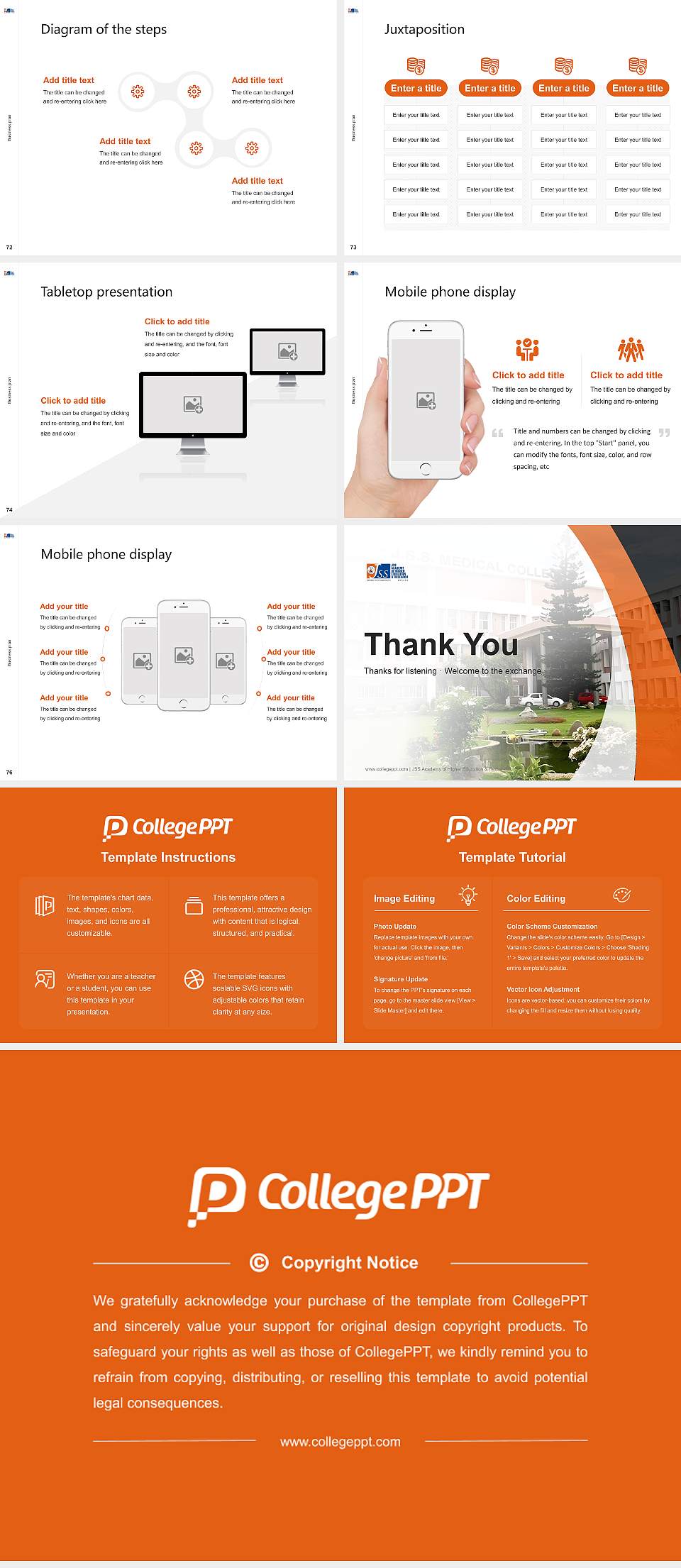 JSS Academy of Higher Education & Research Competition/Entrepreneurship Contest PPT Template4:3 ratio PPT effect preview image9