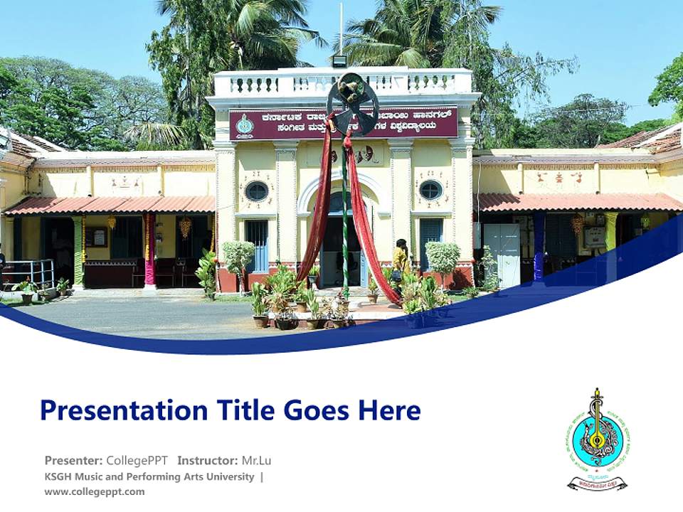 KSGH Music and Performing Arts University Course/Courseware Creation PPT Template4:3 ratio PPT effect preview image5