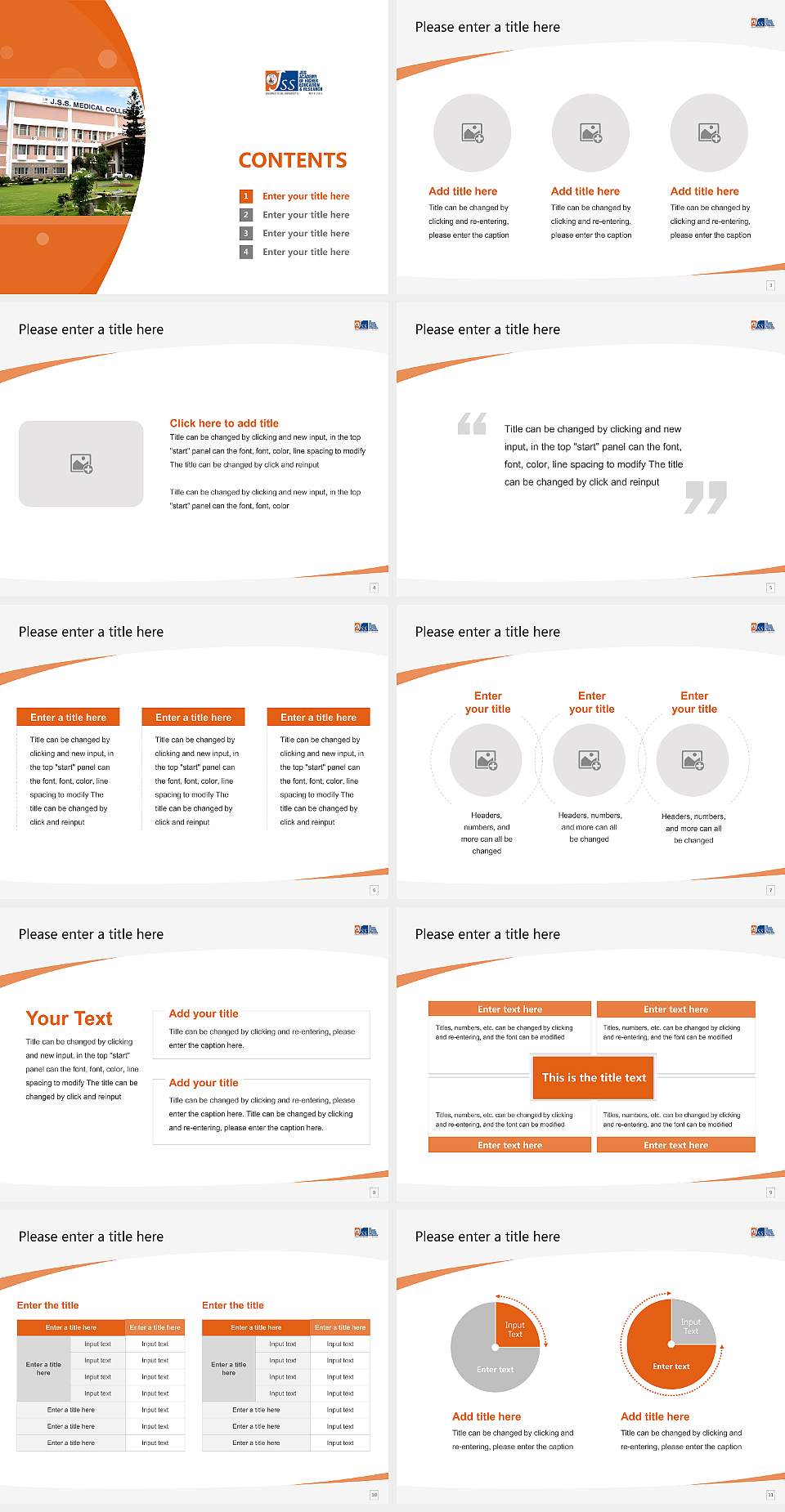 JSS Academy of Higher Education & Research Course/Courseware Creation PPT Template4:3 ratio PPT effect preview image2
