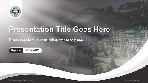 Khangchendzonga State University Lecture Sharing and Networking Event PPT Template