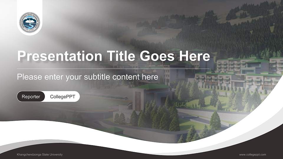 Khangchendzonga State University Lecture Sharing and Networking Event PPT Template16:9 ratio PPT effect preview image