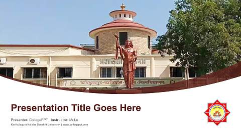 Kavikulaguru Kalidas Sanskrit University Course/Courseware Creation PPT Template