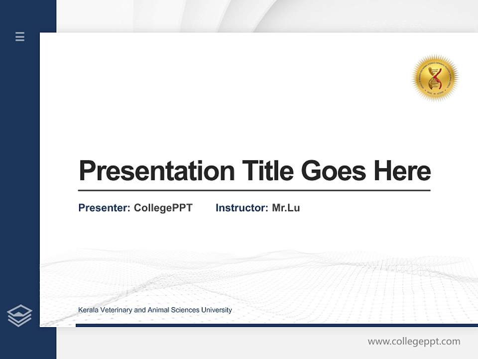 Kerala Veterinary and Animal Sciences University Thesis Proposal/Graduation Defense PPT Template4:3 ratio PPT effect preview image5