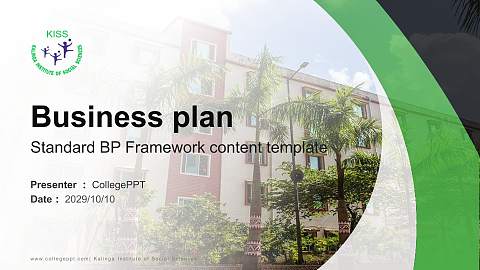 Kalinga Institute of Social Sciences Competition/Entrepreneurship Contest PPT Template