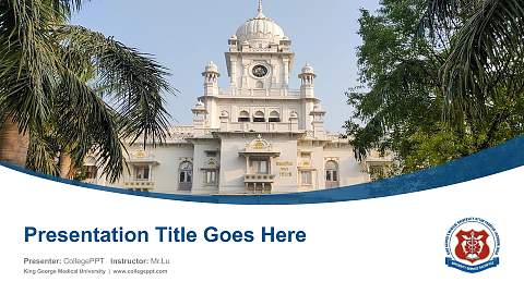 King George Medical University Course/Courseware Creation PPT Template