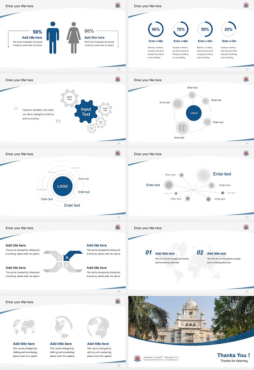 King George Medical University Course/Courseware Creation PPT Template16:9 ratio PPT effect preview image4