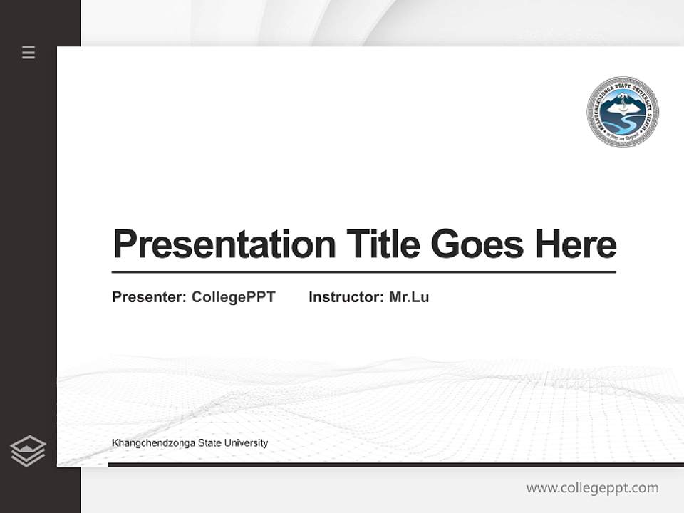 Khangchendzonga State University Thesis Proposal/Graduation Defense PPT Template4:3 ratio PPT effect preview image5
