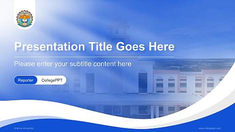 Krishna University Lecture Sharing and Networking Event PPT Template
