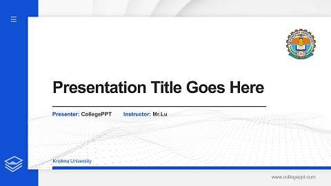 Krishna University Thesis Proposal/Graduation Defense PPT Template