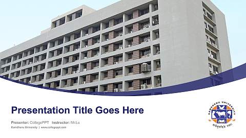 Kamdhenu University Course/Courseware Creation PPT Template
