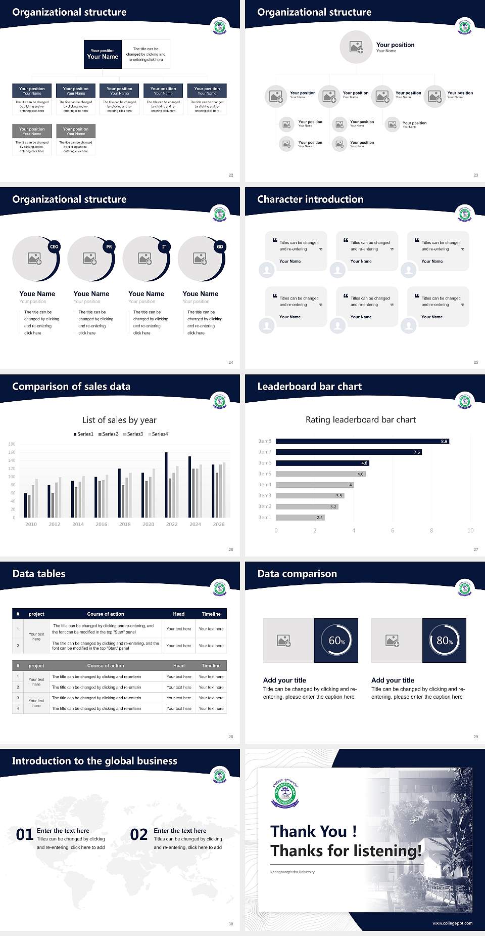 Khongnangthaba University Academic Presentation/Research Findings Report PPT Template4:3 ratio PPT effect preview image4