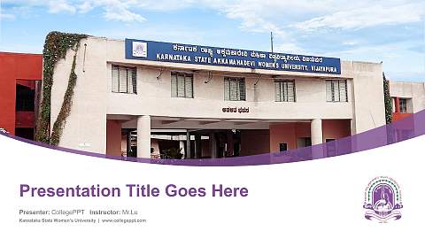 Karnataka State Women’s University Course/Courseware Creation PPT Template