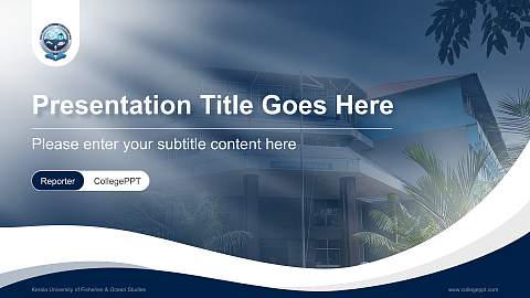 Kerala University of Fisheries & Ocean Studies Lecture Sharing and Networking Event PPT Template