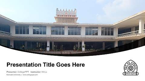 Kannada University Course/Courseware Creation PPT Template