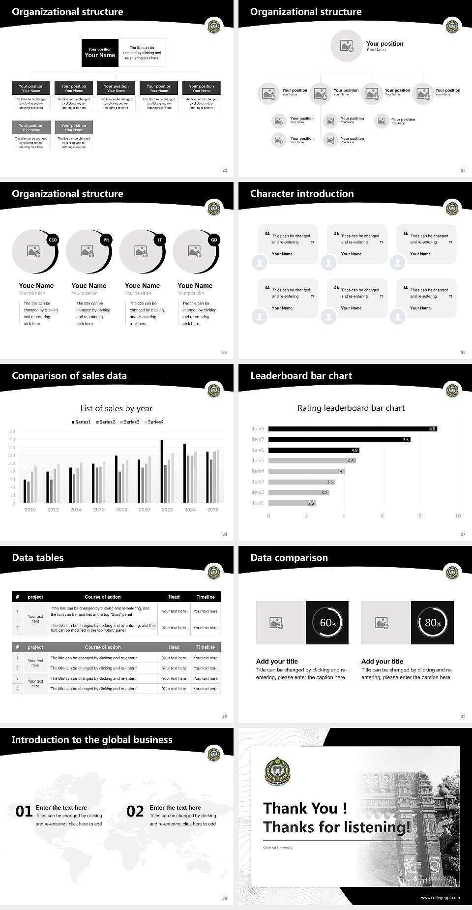 Kakatiya University Academic Presentation/Research Findings Report PPT Template4:3 ratio PPT effect preview image4
