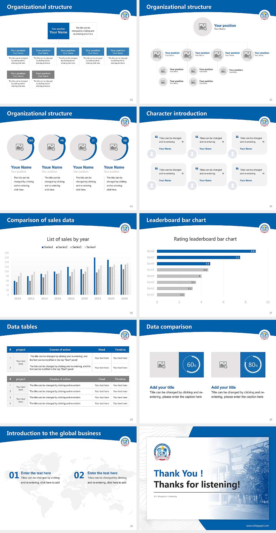 K.R. Mangalam University Academic Presentation/Research Findings Report PPT Template4:3 ratio PPT effect preview image4