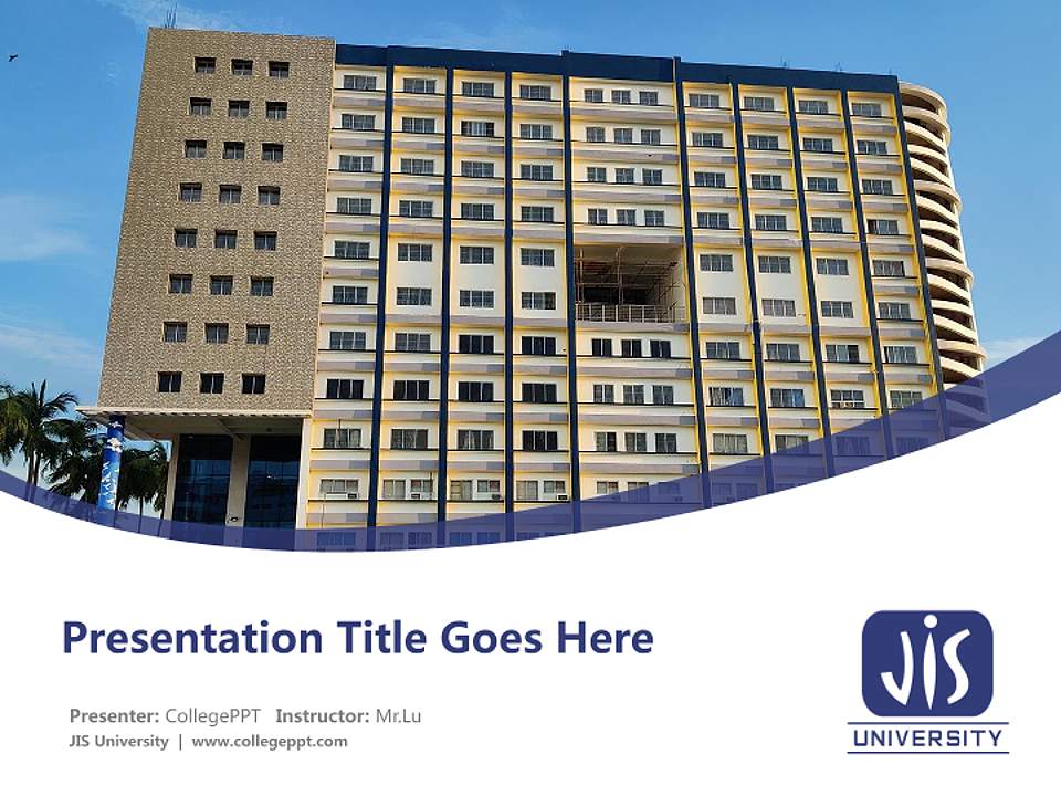 JIS University Course/Courseware Creation PPT Template4:3 ratio PPT effect preview image5