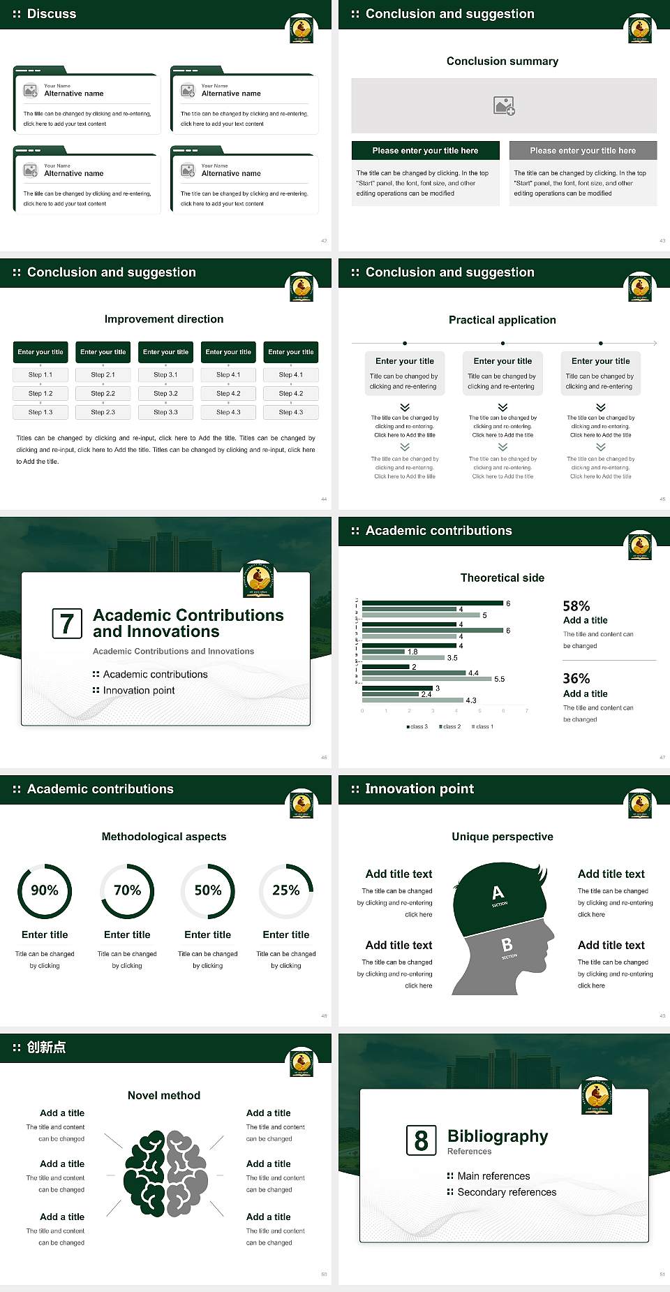 Kerala University of Health Sciences Graduation Thesis Defense PPT Template4:3 ratio PPT effect preview image6