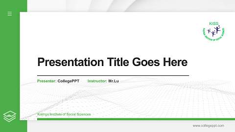Kalinga Institute of Social Sciences Thesis Proposal/Graduation Defense PPT Template