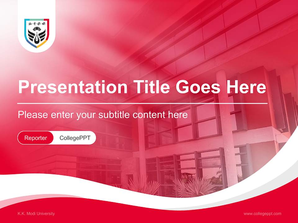 K.K. Modi University Lecture Sharing and Networking Event PPT Template4:3 ratio PPT effect preview image4