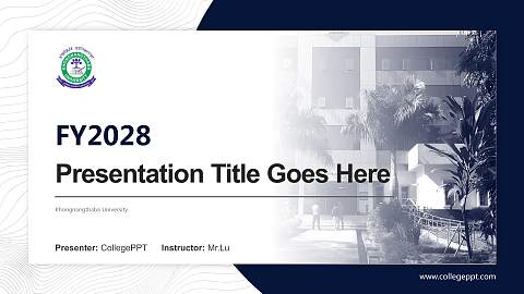 Khongnangthaba University Academic Presentation/Research Findings Report PPT Template