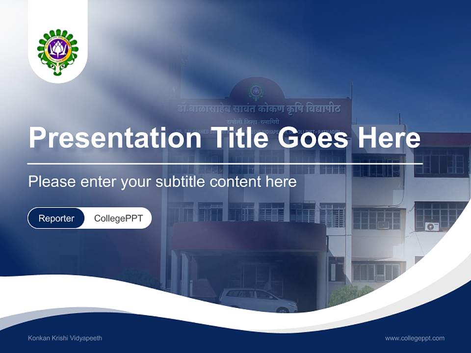 Konkan Krishi Vidyapeeth Lecture Sharing and Networking Event PPT Template4:3 ratio PPT effect preview image4