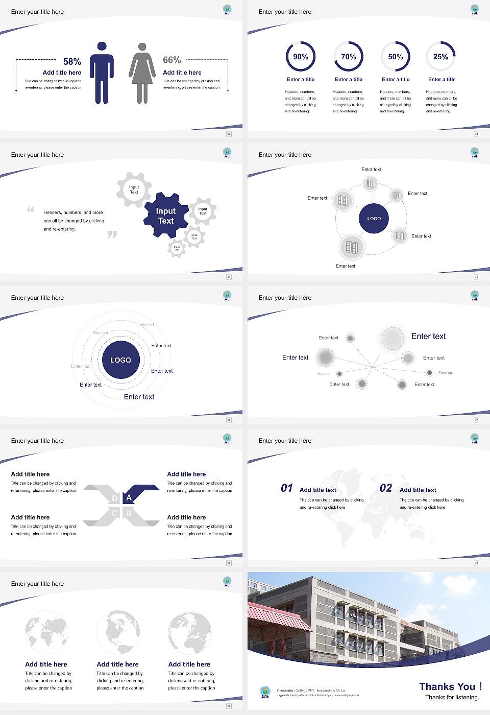 Jaypee University of Information Technology Course/Courseware Creation PPT Template16:9 ratio PPT effect preview image4