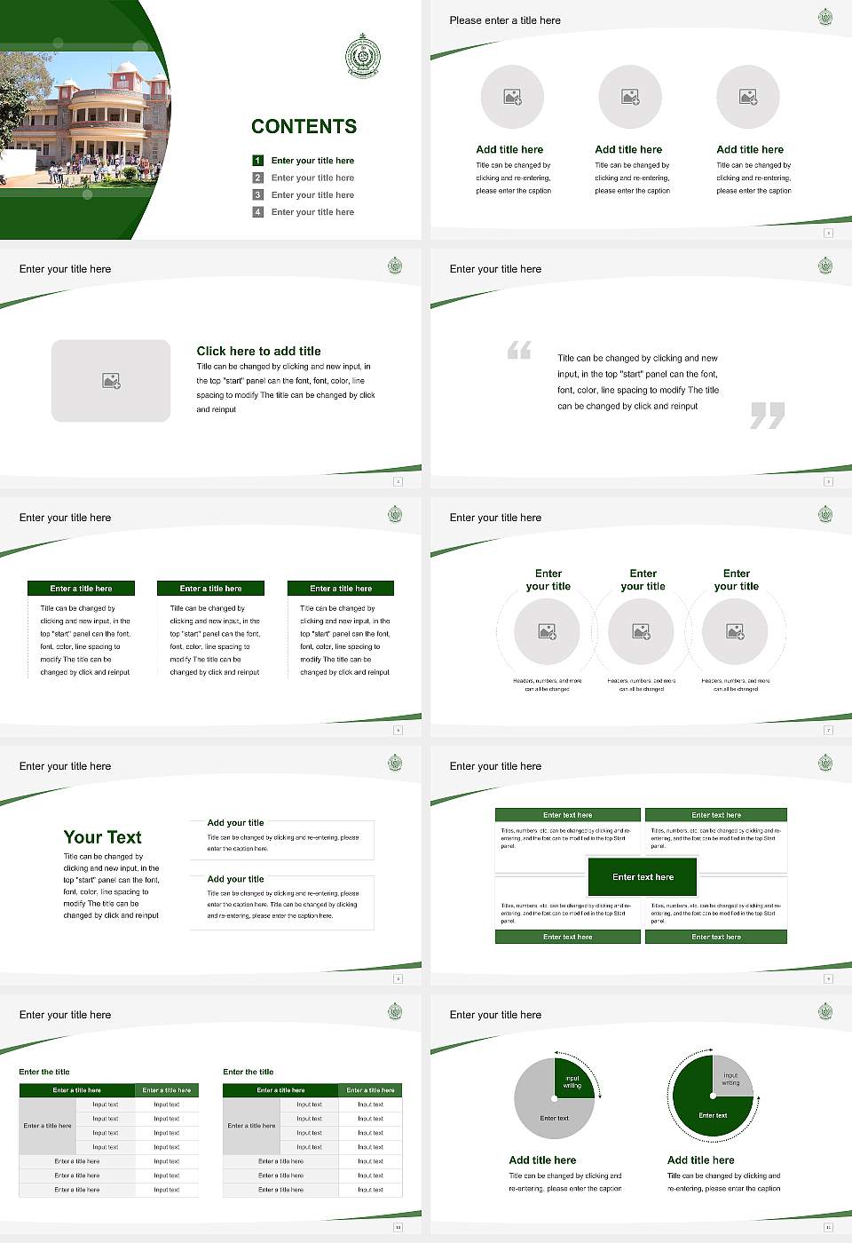 Karnataka State Rural Development and Panchayat Raj University Course/Courseware Creation PPT Template16:9 ratio PPT effect preview image2