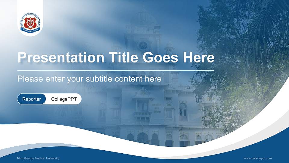 King George Medical University Lecture Sharing and Networking Event PPT Template16:9 ratio PPT effect preview image