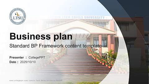 Lamrin Tech Skills University Punjab Competition/Entrepreneurship Contest PPT Template