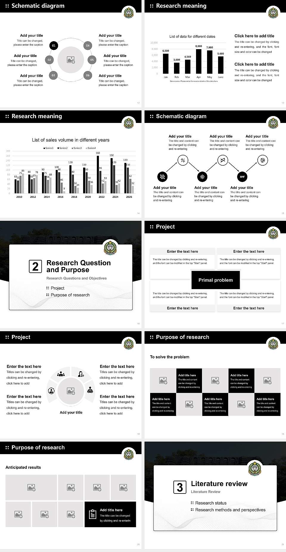 Kakatiya University Graduation Thesis Defense PPT Template4:3 ratio PPT effect preview image3