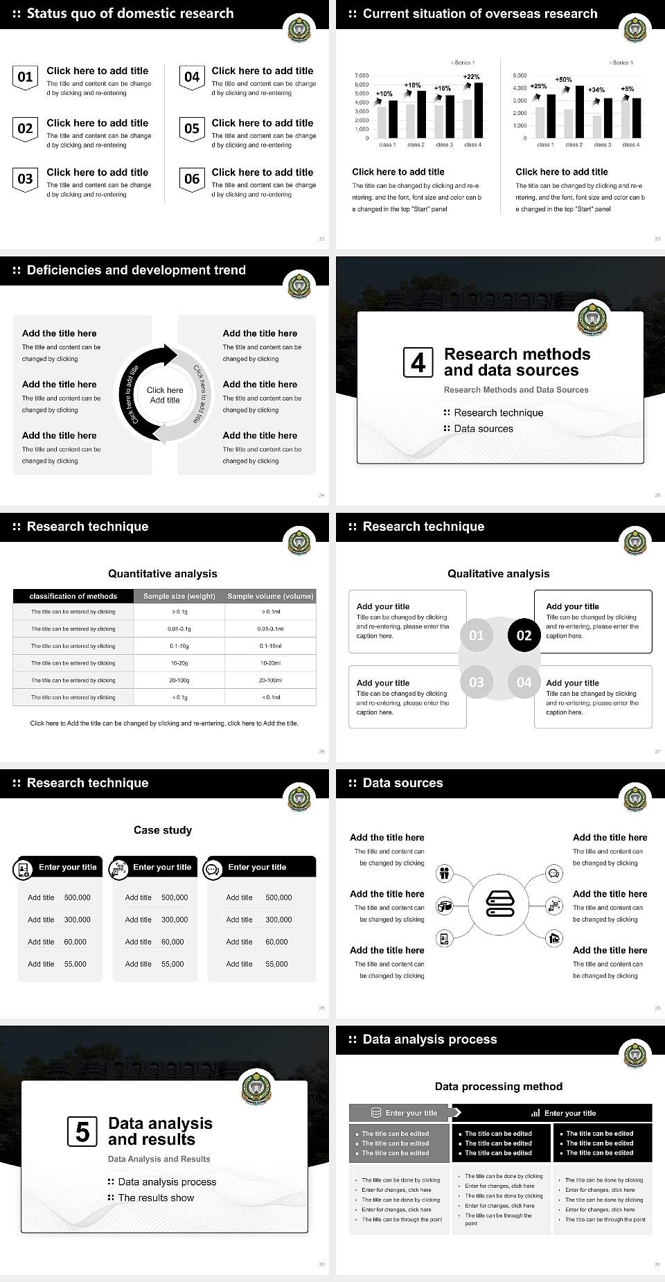 Kakatiya University Graduation Thesis Defense PPT Template4:3 ratio PPT effect preview image4