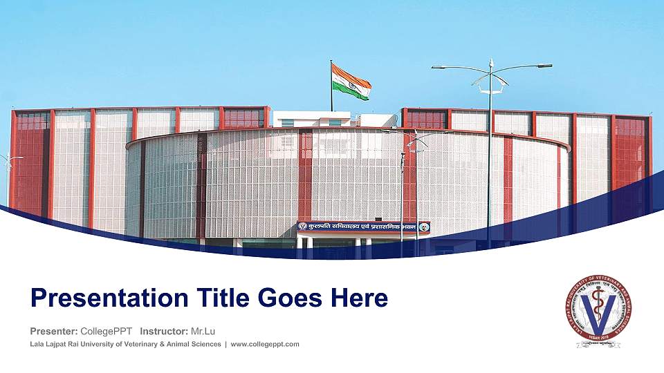 Lala Lajpat Rai University of Veterinary & Animal Sciences Course/Courseware Creation PPT Template16:9 ratio PPT effect preview image